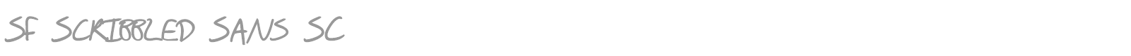 SF Scribbled Sans font preview